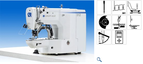 512-211適用于薄料至中厚料加工應(yīng)用的電子程控自動鎖式縫套結(jié)機