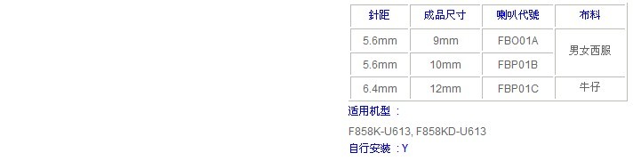 F858K-U613-256/FBP,F858K-U613-264/FBP,F858KD-U613-256/FBP,F858KD-U613-264/FBP 褲耳車縫